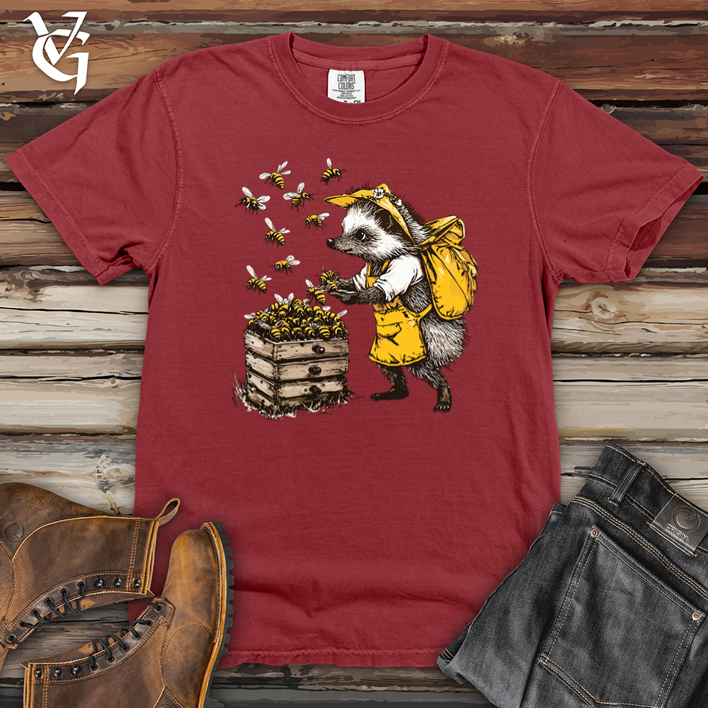 Hedgehog and Honey Bee Heavy Cotton Comfort Colors Tee