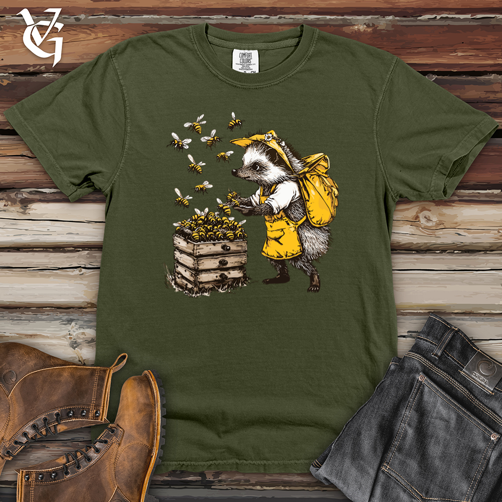 Hedgehog and Honey Bee Heavy Cotton Comfort Colors Tee