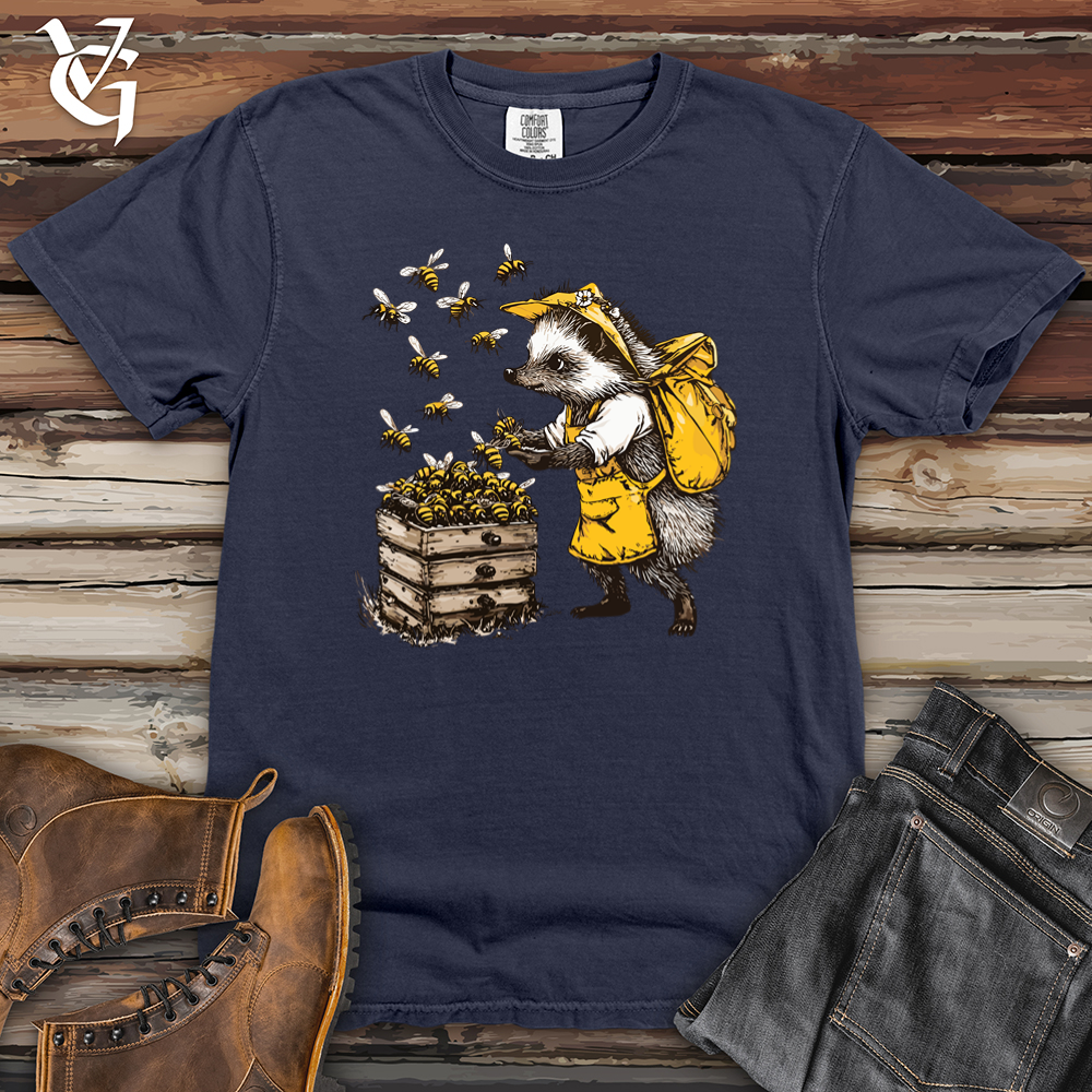 Hedgehog and Honey Bee Heavy Cotton Comfort Colors Tee