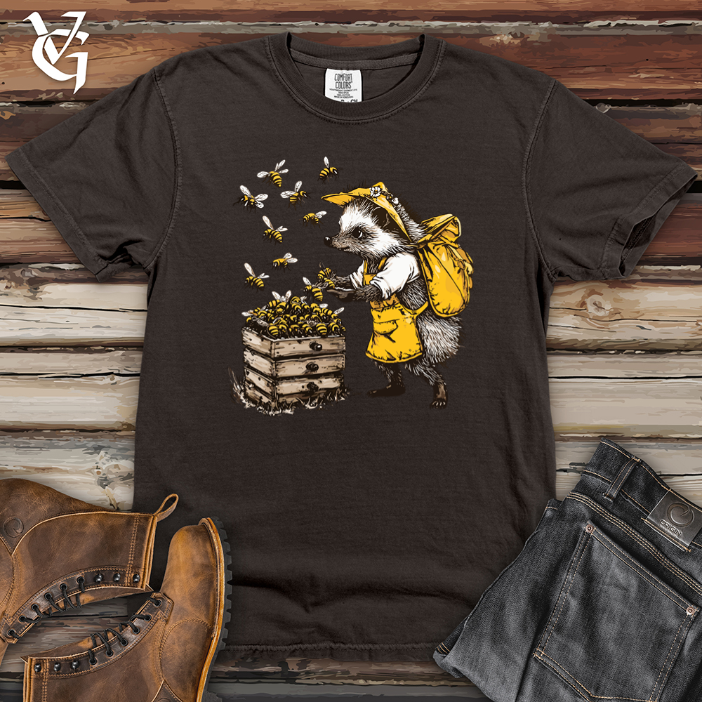 Hedgehog and Honey Bee Heavy Cotton Comfort Colors Tee