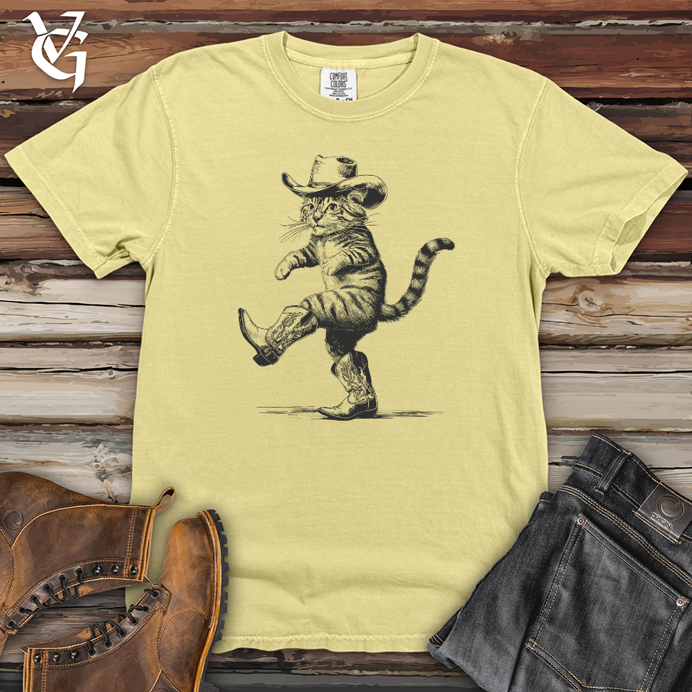 Cowboy Cat Dance Heavy Cotton Comfort Colors Tee