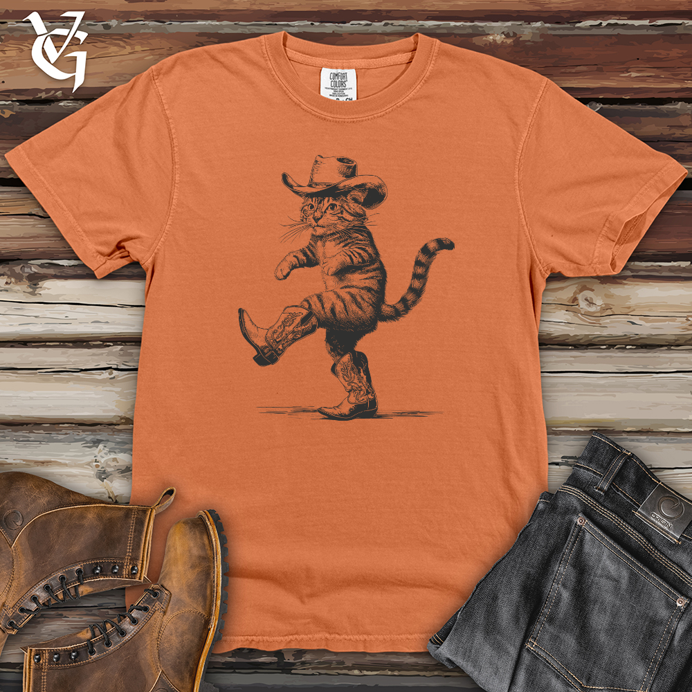 Cowboy Cat Dance Heavy Cotton Comfort Colors Tee