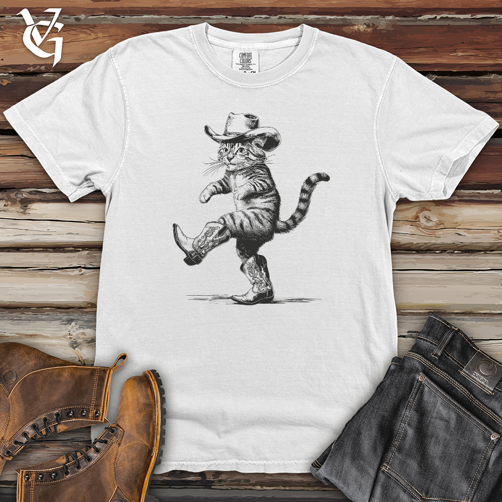 Cowboy Cat Dance Heavy Cotton Comfort Colors Tee