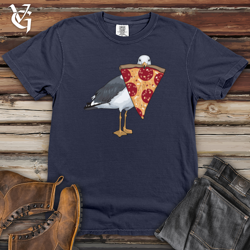Seagull With Pizza Heavy Cotton Comfort Colors Tee