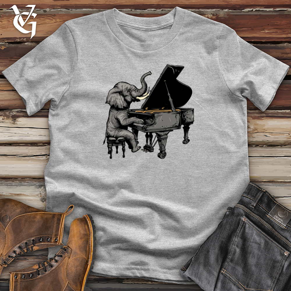 Elephant Pianist Melody Softstyle Tee