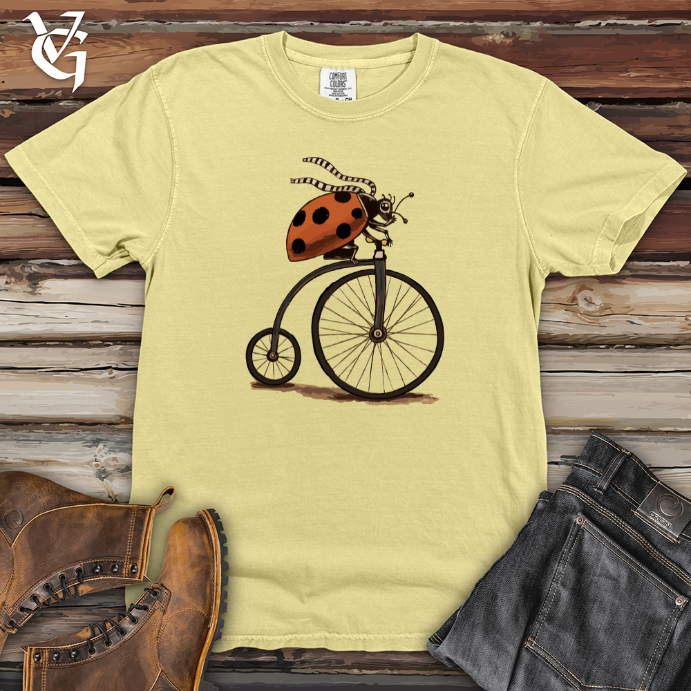 Ladybug Unicycle Heavy Cotton Comfort Colors Tee