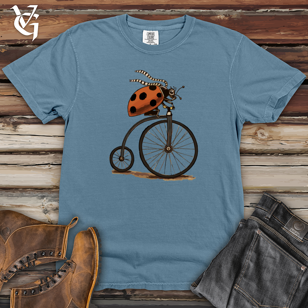 Ladybug Unicycle Heavy Cotton Comfort Colors Tee