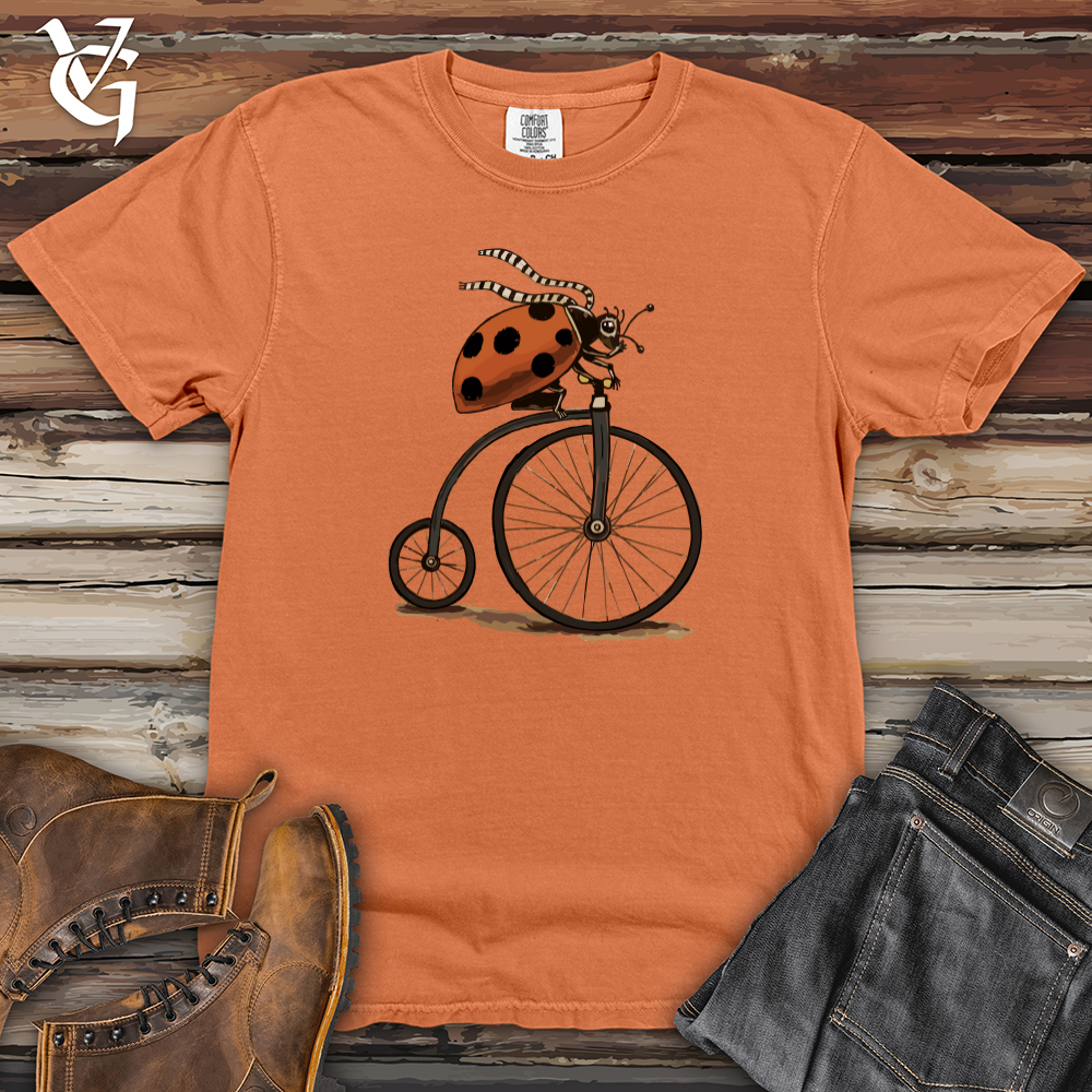 Ladybug Unicycle Heavy Cotton Comfort Colors Tee