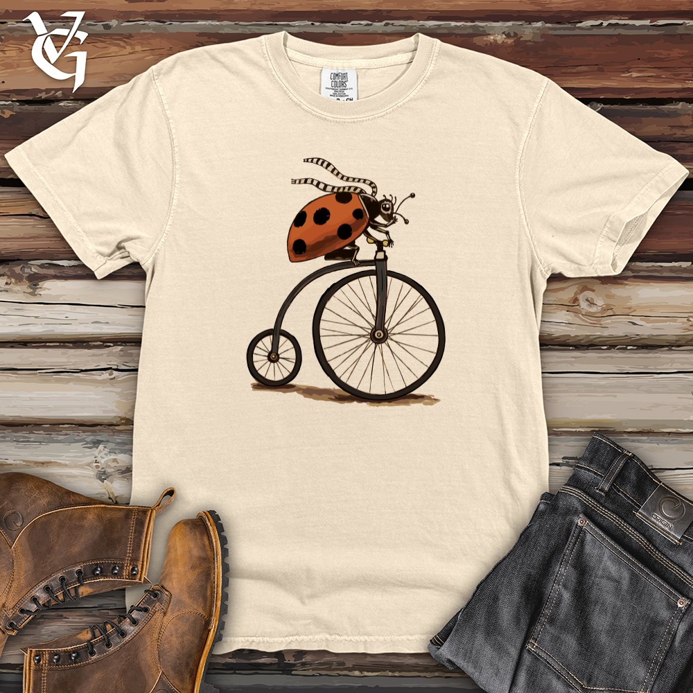 Ladybug Unicycle Heavy Cotton Comfort Colors Tee