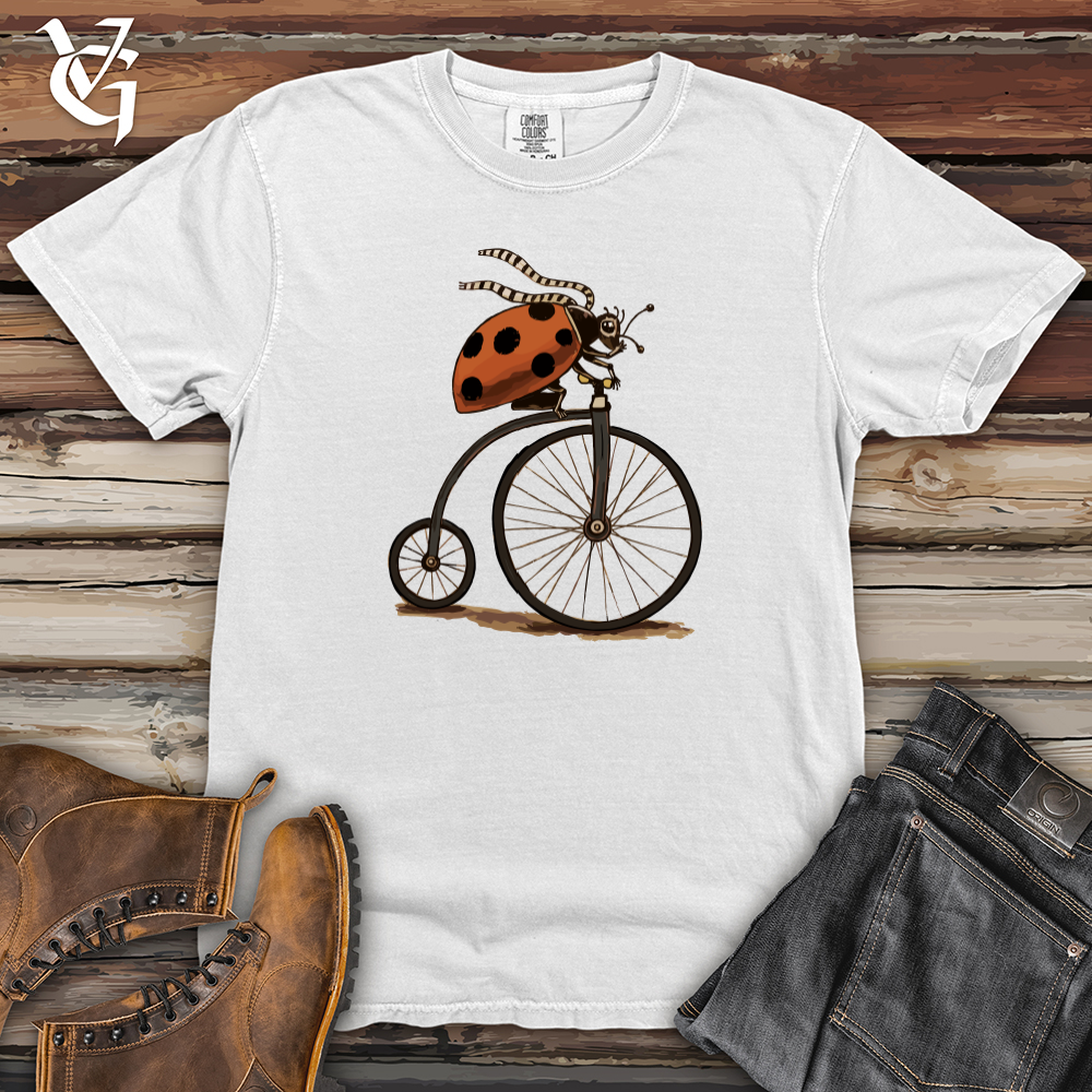 Ladybug Unicycle Heavy Cotton Comfort Colors Tee