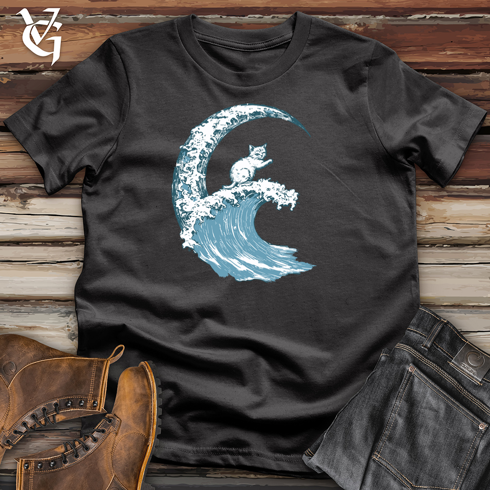 Cat Waves Cotton Tee