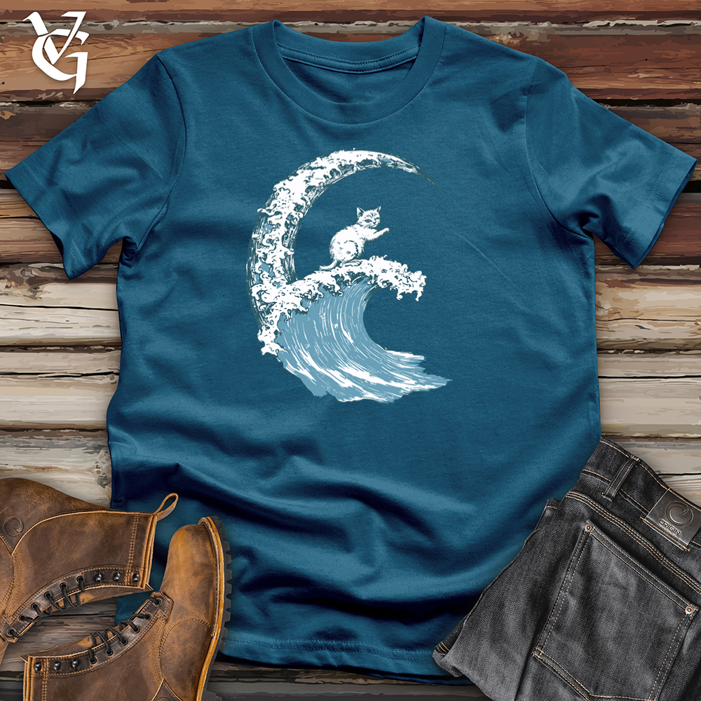 Cat Waves Cotton Tee