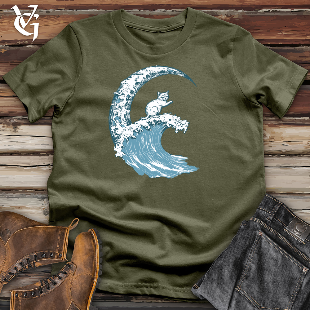 Cat Waves Cotton Tee
