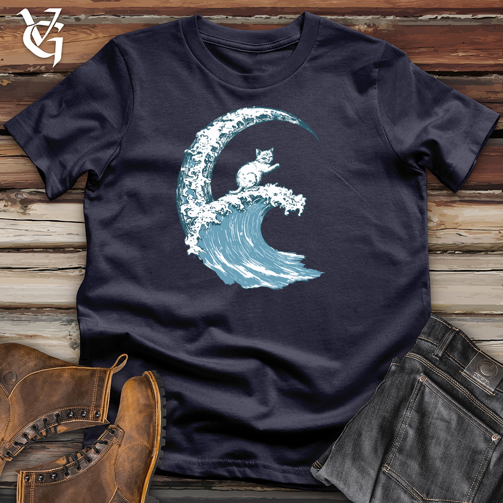 Cat Waves Cotton Tee