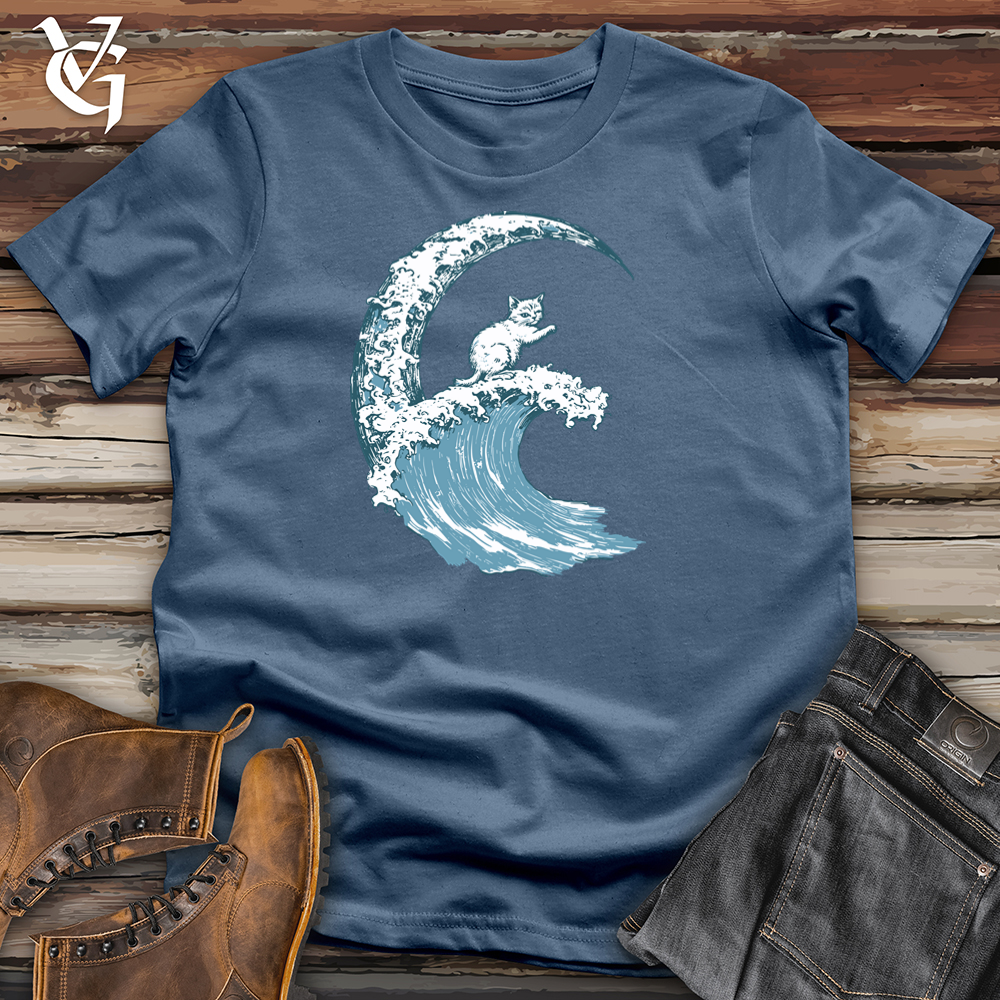 Cat Waves Cotton Tee