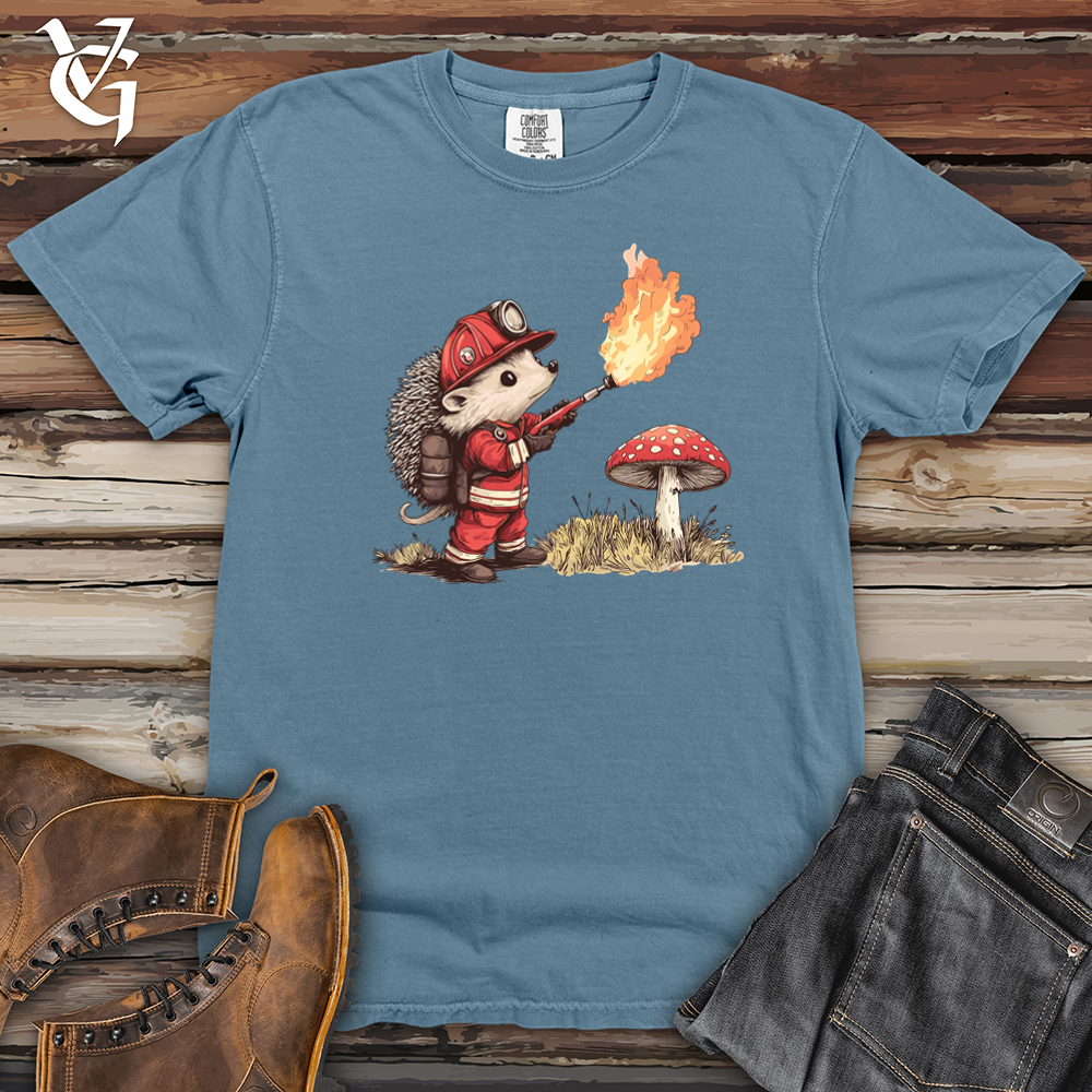 Hedgehog Flamethrower Heavy Cotton Comfort Colors Tee