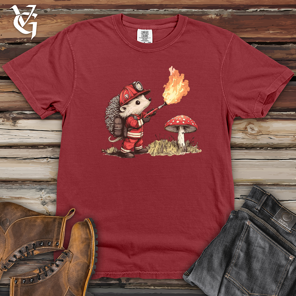 Hedgehog Flamethrower Heavy Cotton Comfort Colors Tee
