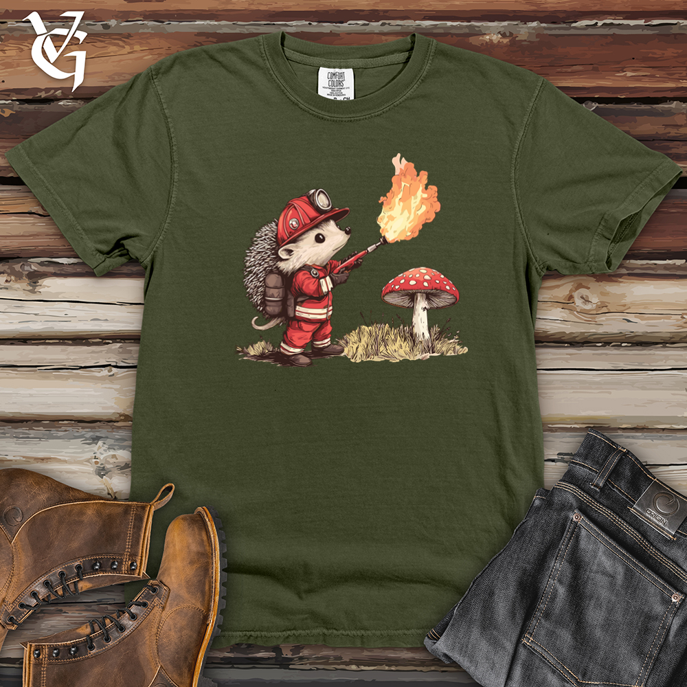 Hedgehog Flamethrower Heavy Cotton Comfort Colors Tee