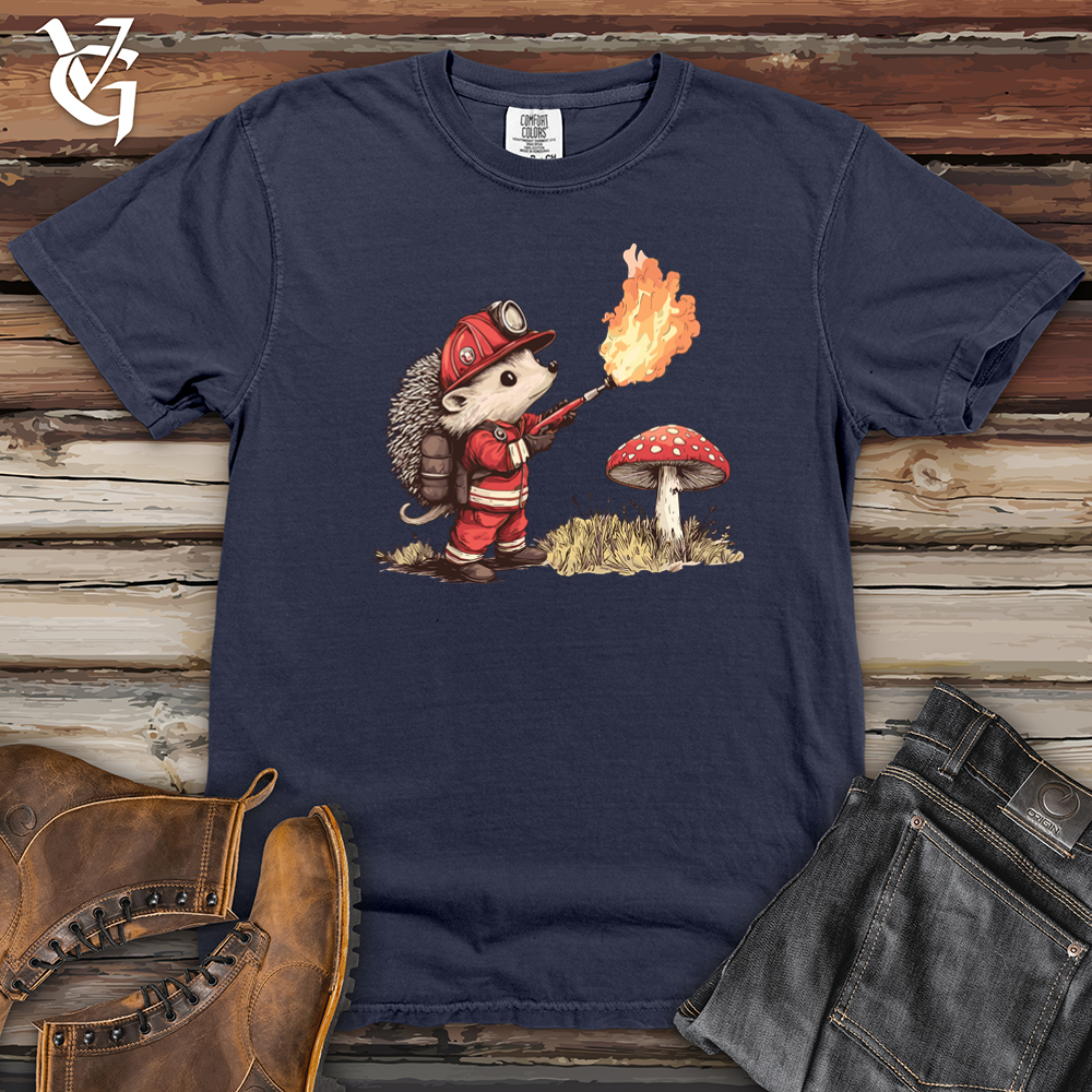 Hedgehog Flamethrower Heavy Cotton Comfort Colors Tee