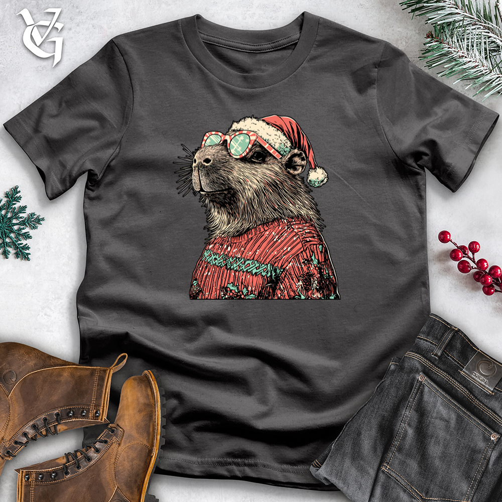 Capybara Santa Softstyle Tee