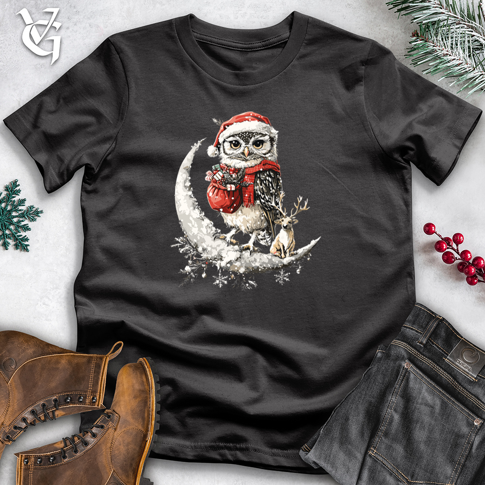 Santa Owl Cotton Tee