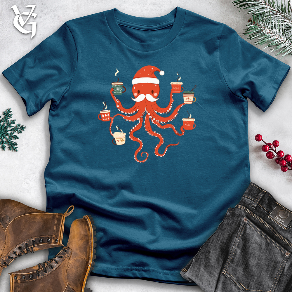 Octopus Christmas Cheer Cotton Tee