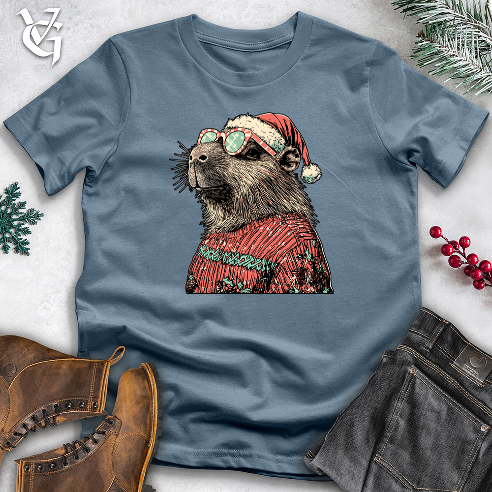 Capybara Santa Softstyle Tee