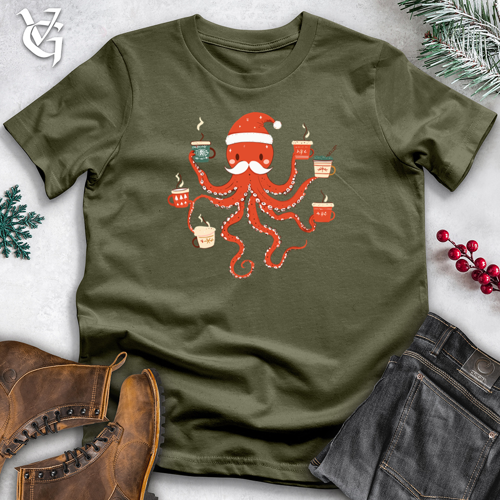 Octopus Christmas Cheer Cotton Tee