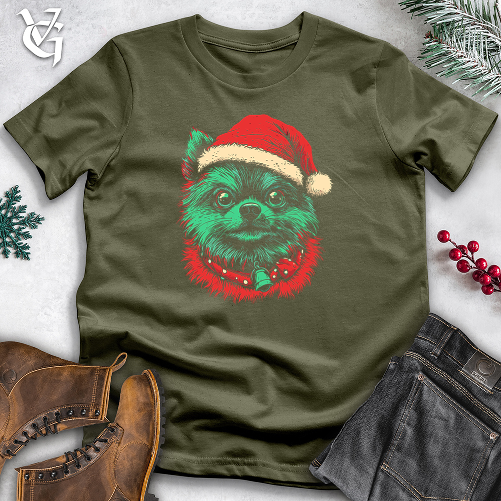 Pomeranian Christmas Cotton Tee