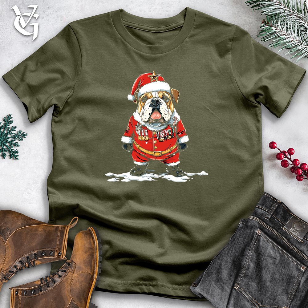 Sgt Bulldog Santa Cotton Tee