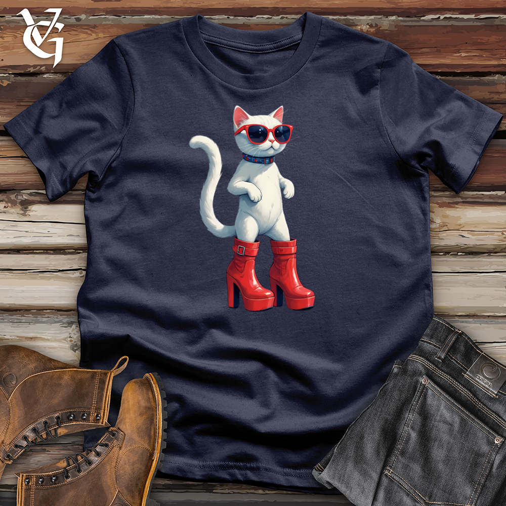 Cat Wearing High Heel Softstyle Tee