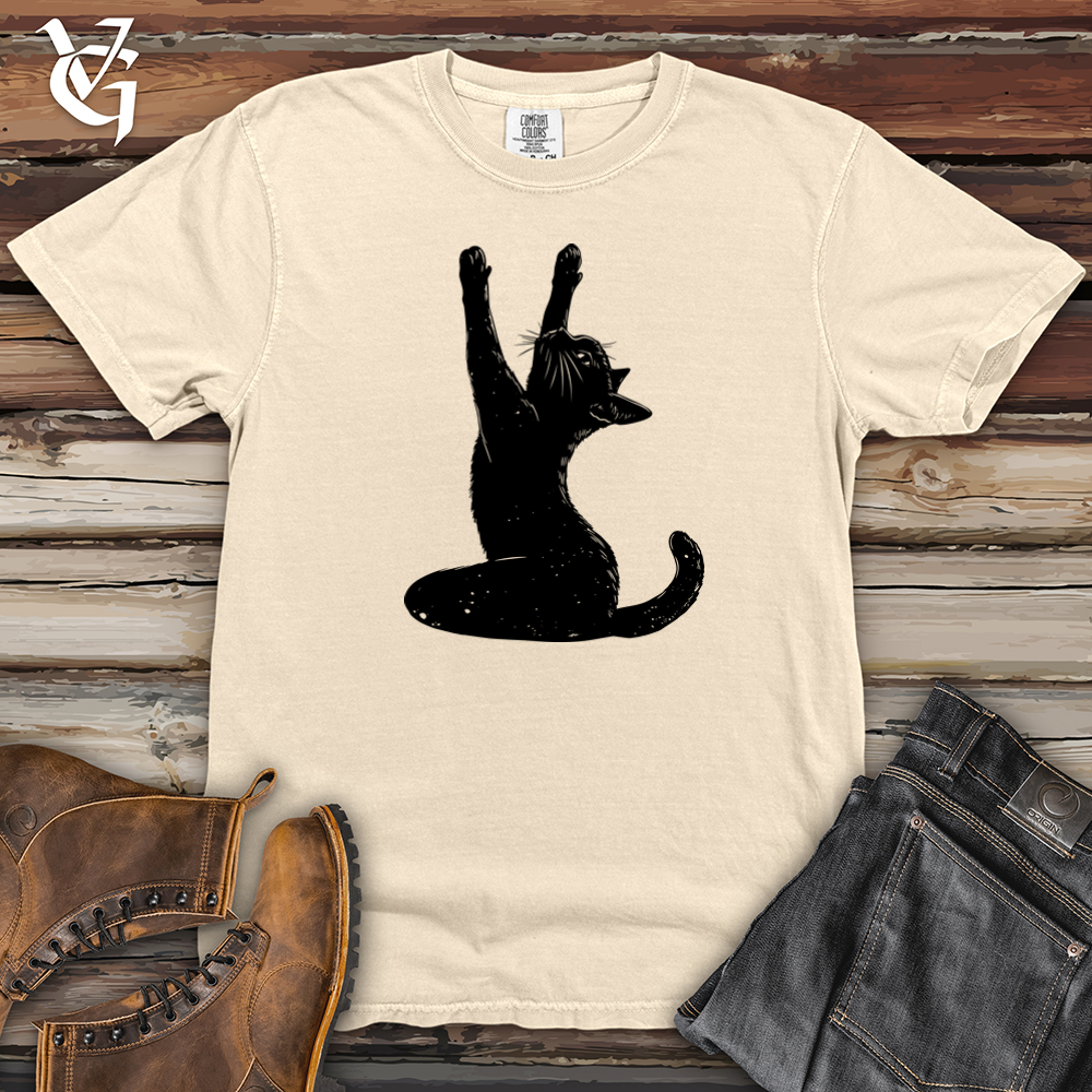 Black Cat Yoga Heavy Cotton Comfort Colors Tee