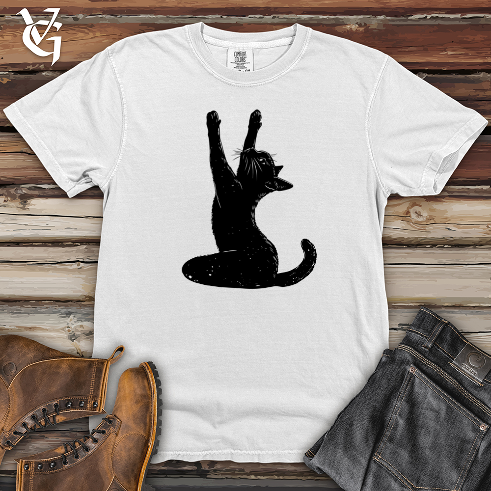 Black Cat Yoga Heavy Cotton Comfort Colors Tee