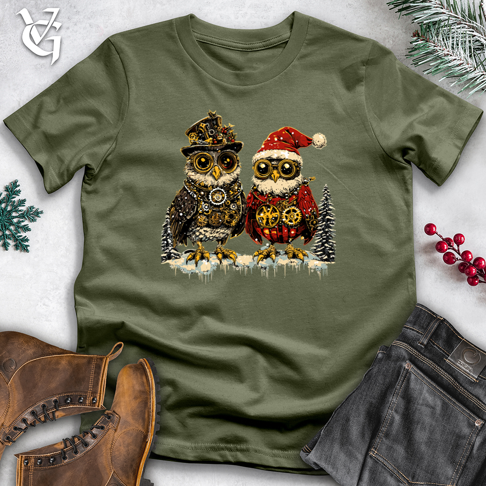 Mechanical Holiday Owls Softstyle Tee