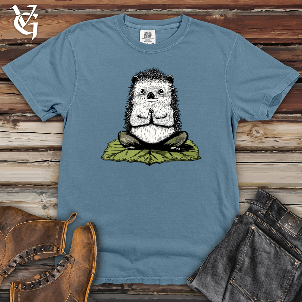 Hedgehog Lotus Pose Heavy Cotton Comfort Colors Tee
