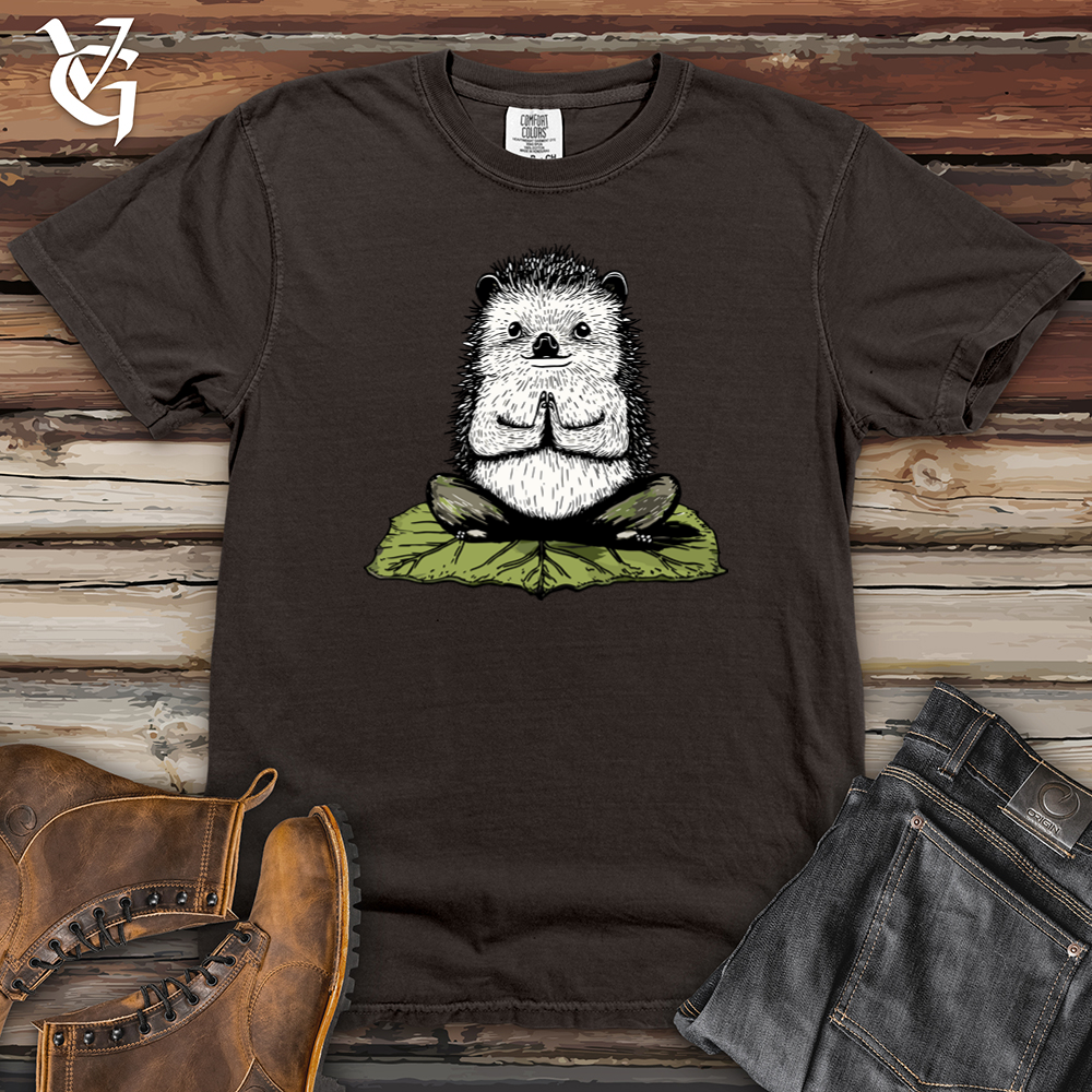 Hedgehog Lotus Pose Heavy Cotton Comfort Colors Tee