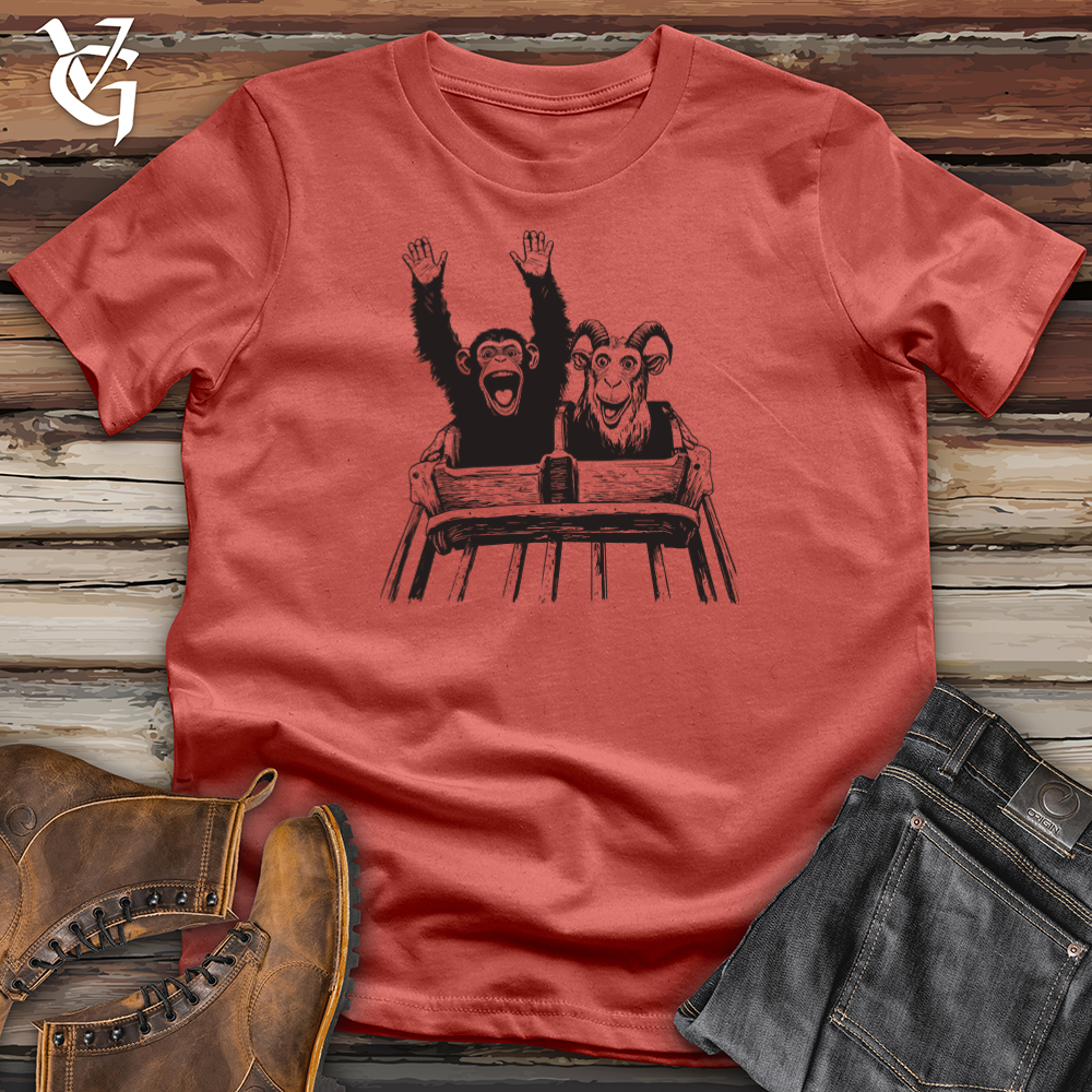 Monkey Goat Rollercoaster Cotton Tee
