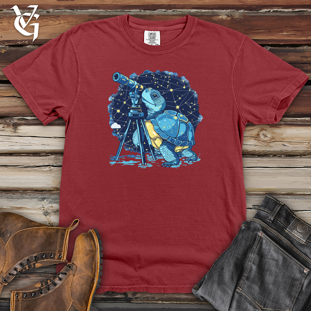 Stargazing Turtle Astronomer Heavy Cotton Comfort Colors Tee