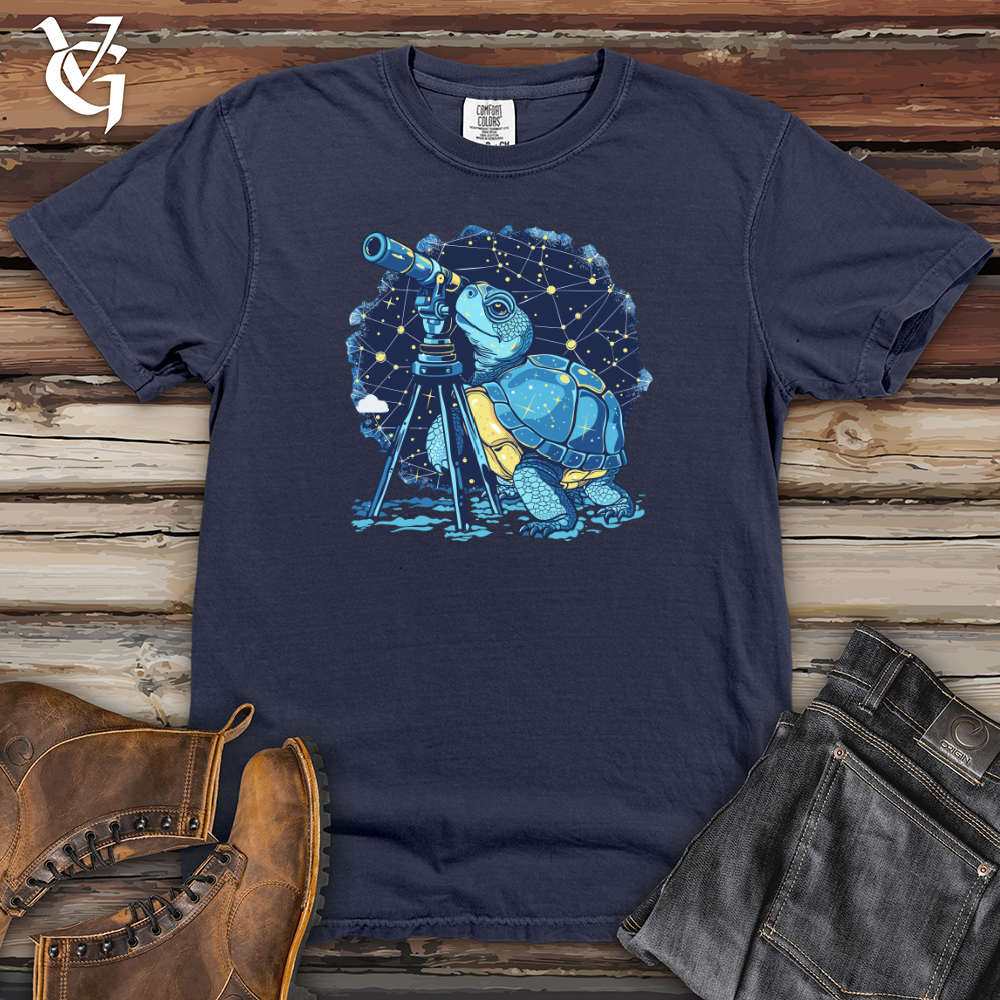 Stargazing Turtle Astronomer Heavy Cotton Comfort Colors Tee