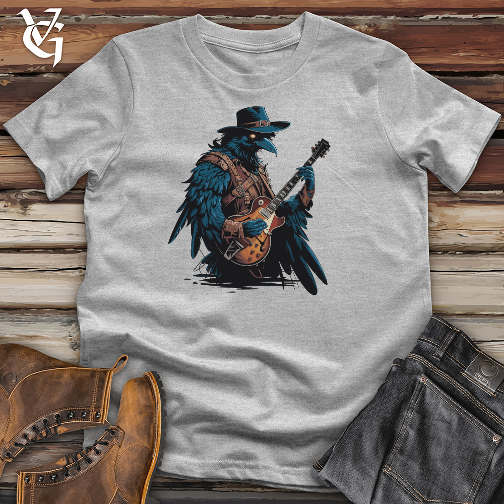 Raven With Guitar Cotton Tee