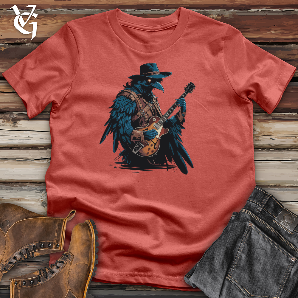 Raven With Guitar Cotton Tee