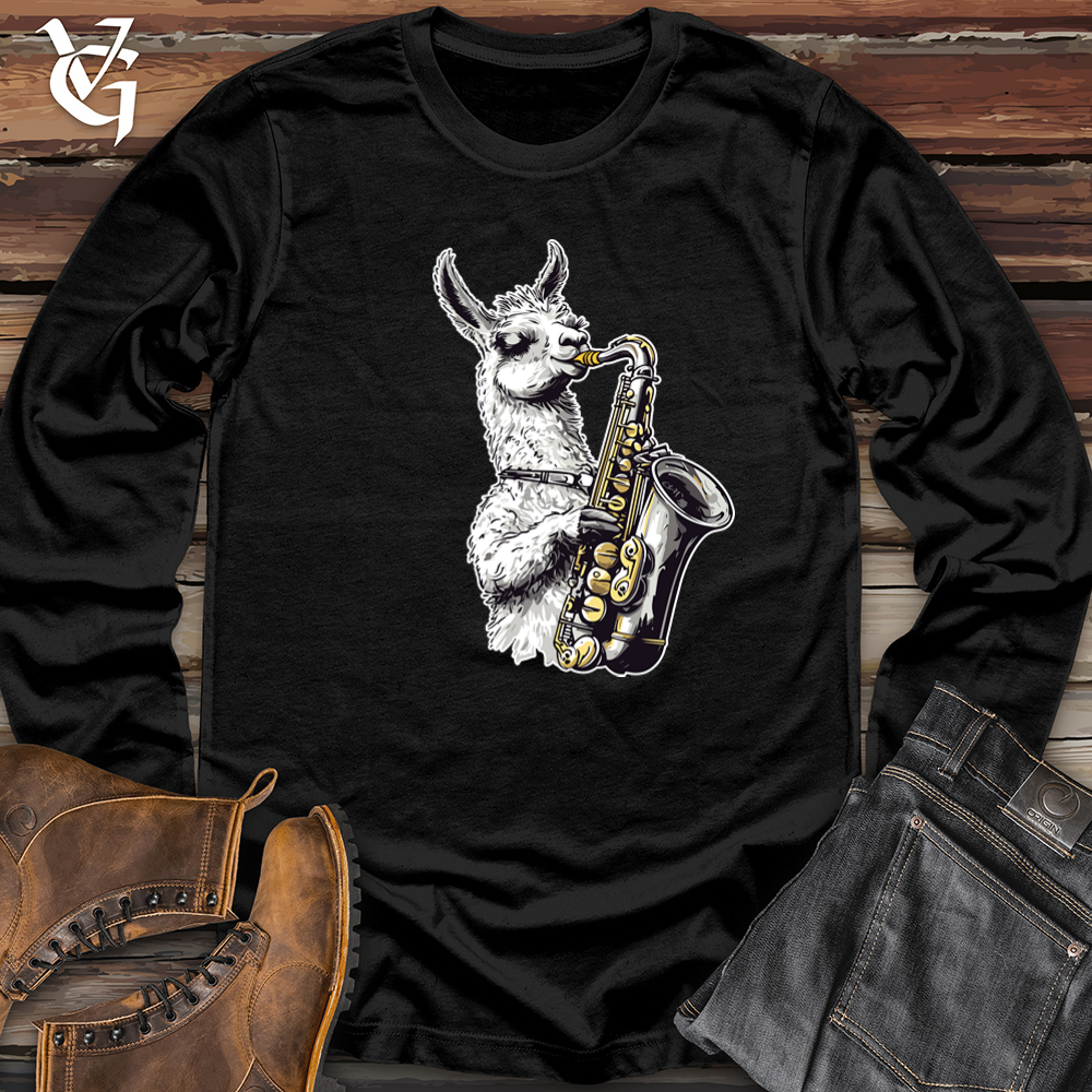 Llama Sax Tunes Long Sleeve