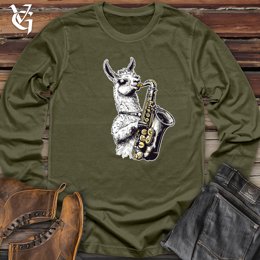 Llama Sax Tunes Long Sleeve