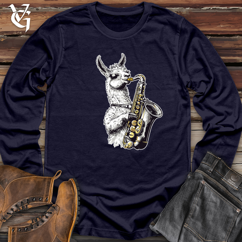 Llama Sax Tunes Long Sleeve