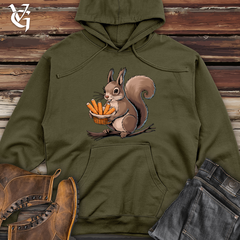 Squirrel with Mozzarella Sticks Midweight Hooded Sweatshirt