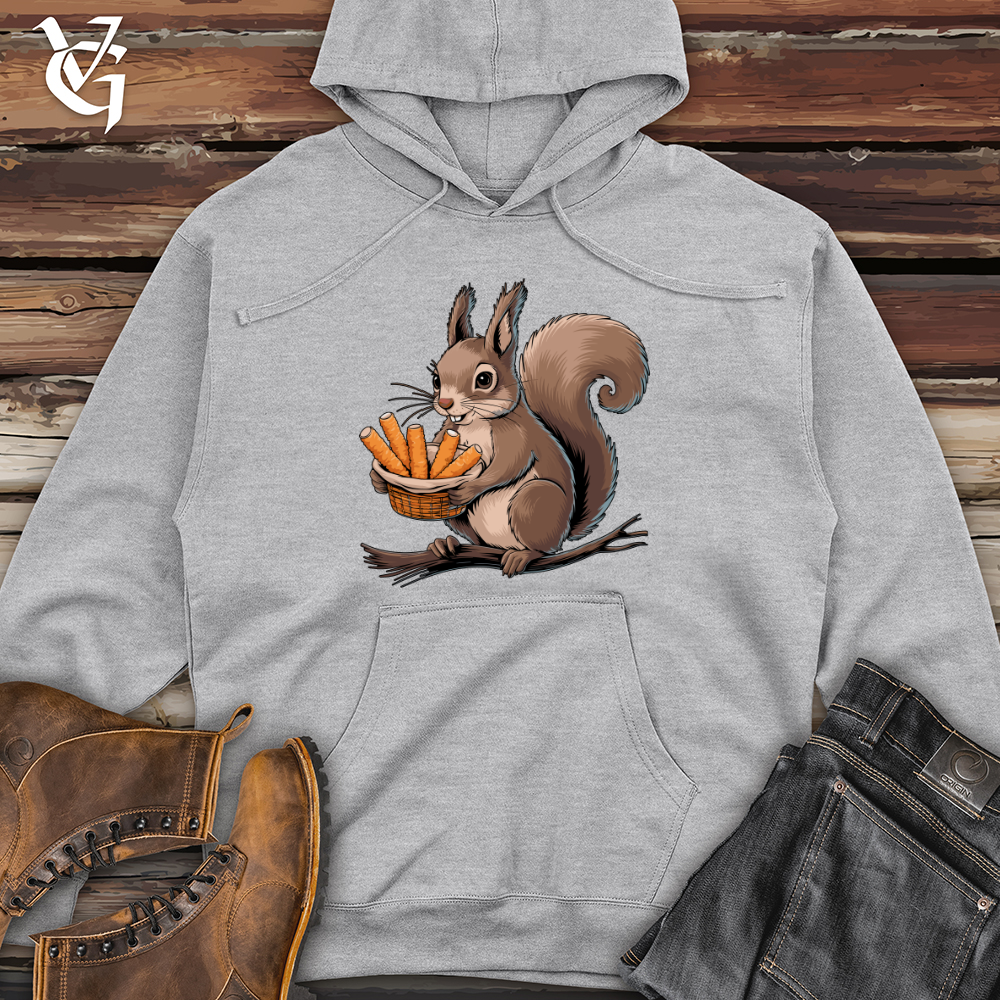 Squirrel with Mozzarella Sticks Midweight Hooded Sweatshirt