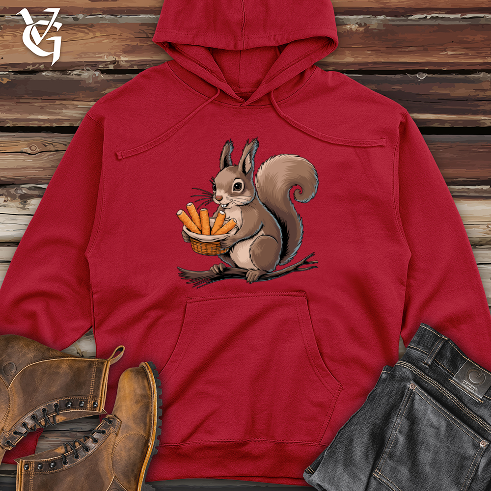 Squirrel with Mozzarella Sticks Midweight Hooded Sweatshirt