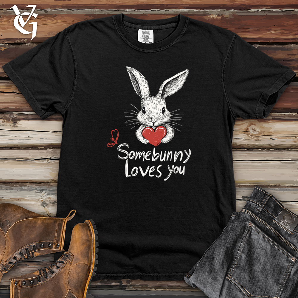 Somebunny Loves You Heavy Cotton Comfort Colors Tee