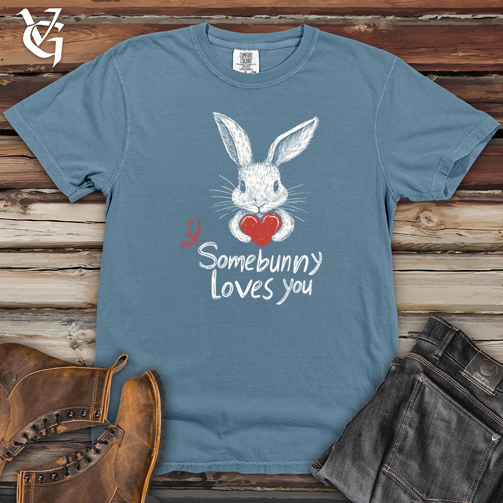 Somebunny Loves You Heavy Cotton Comfort Colors Tee