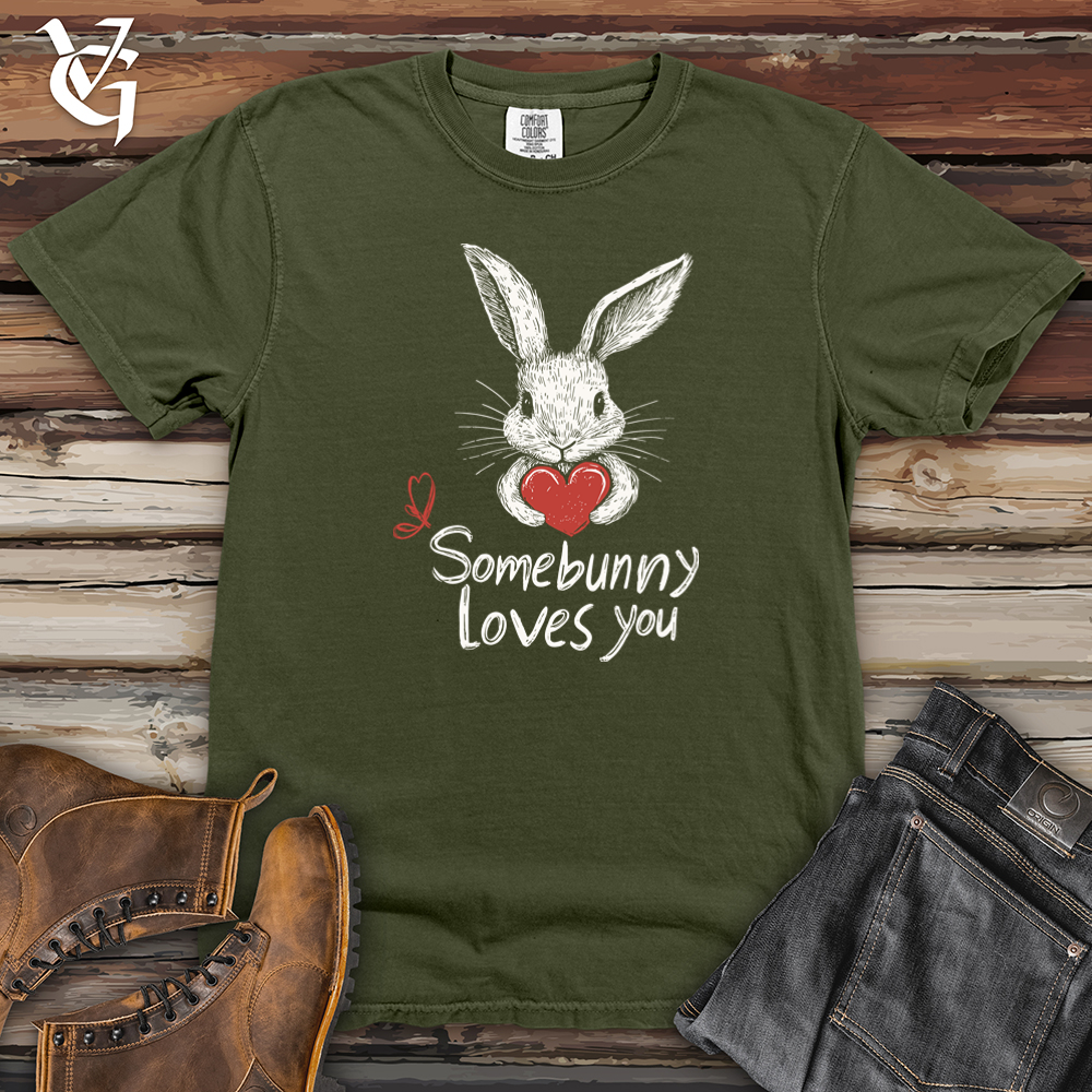 Somebunny Loves You Heavy Cotton Comfort Colors Tee
